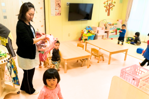 写真：【パート保育士】アンスリール保育園/白井市神々廻/週1日～/1日2時間～/有給取得率100％/定員10名/車通勤OK